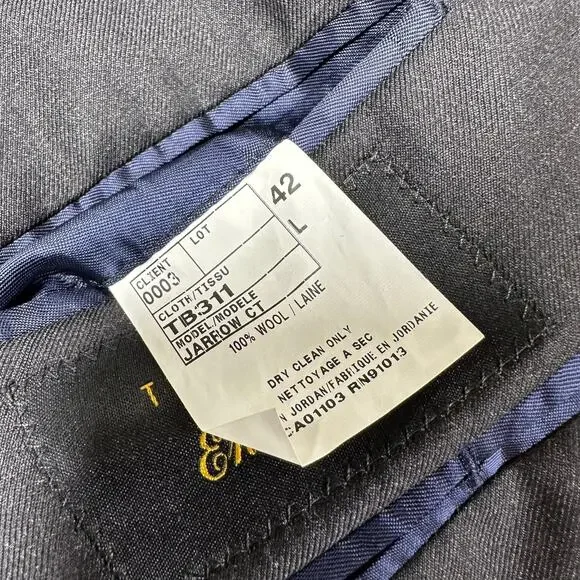 Ted Baker NWOT Endurance Jarrow CT Gray Men's 42L Blazer 100% Wool 2 Button